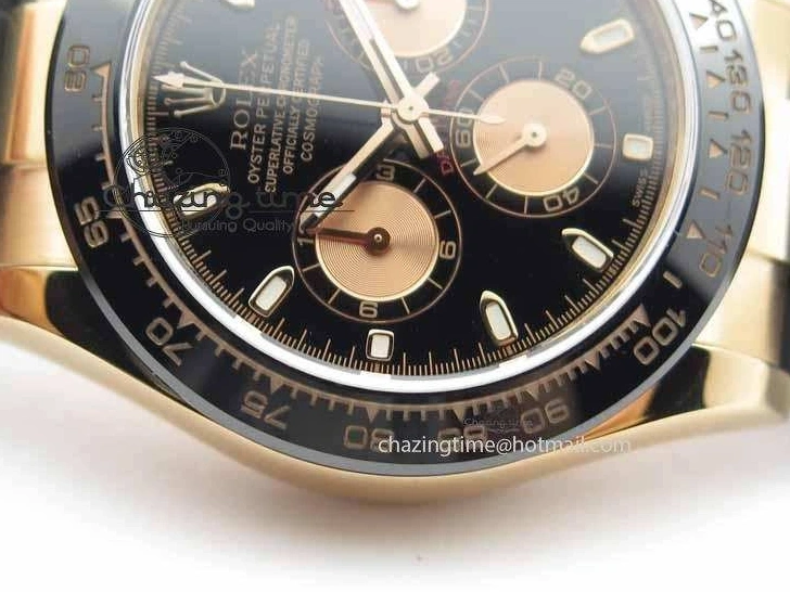 0511 Daytona 116515 Noob 1:1 Best Edition Black RG Dial On Black Rubber Strap A7750 (Free Extra Strap) ZipUp 3743